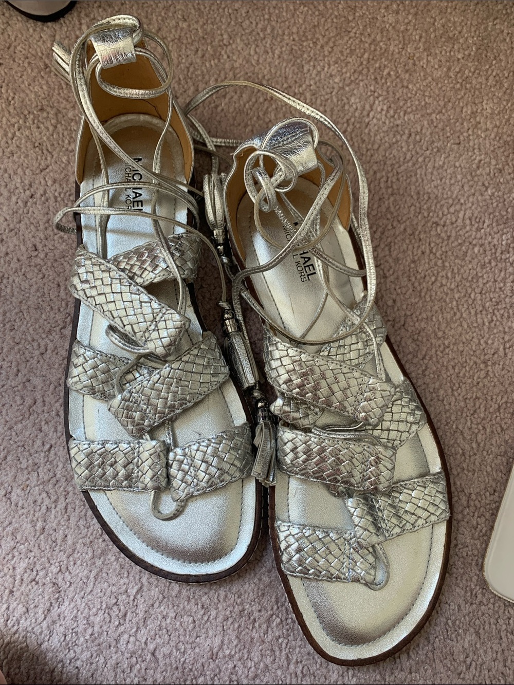 Michael Michael Kors Real Leather Gladiator Sandals